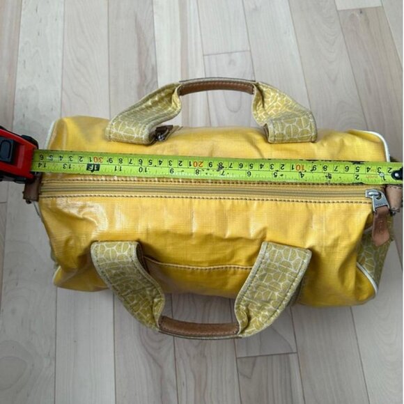 High-quality Fossil Key-Per bowling bag yellow coated canvas - Picture 6 of 8